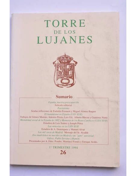 Torre de los Lujanes, 1er trimestre, 1994, nº 26