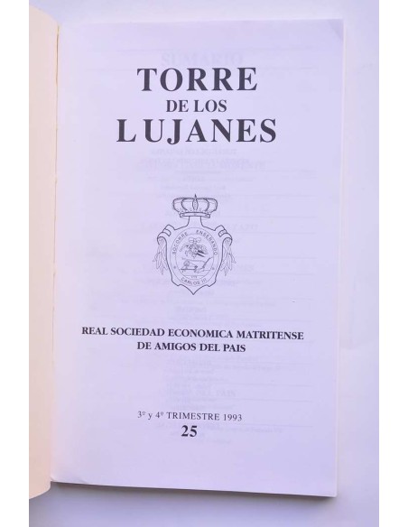Torre de los Lujanes, 3er y 4º trimestre, 1993, nº 25