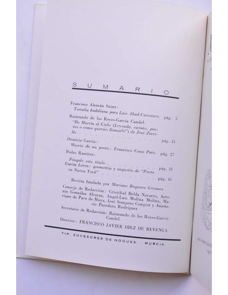 Monteagudo : publicación de la Cátedra Saavedra Fajardo. Nº 58