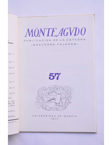Monteagudo : publicación de la Cátedra Saavedra...