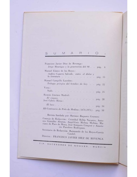 Monteagudo : publicación de la Cátedra Saavedra Fajardo. Nº 54