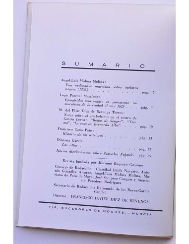 Monteagudo : publicación de la Cátedra Saavedra...