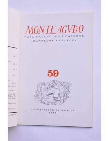 Monteagudo : publicación de la Cátedra Saavedra...