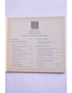 Reseña Bíblica. Verano 1994, nº 2. Mateo. el escriba... 2