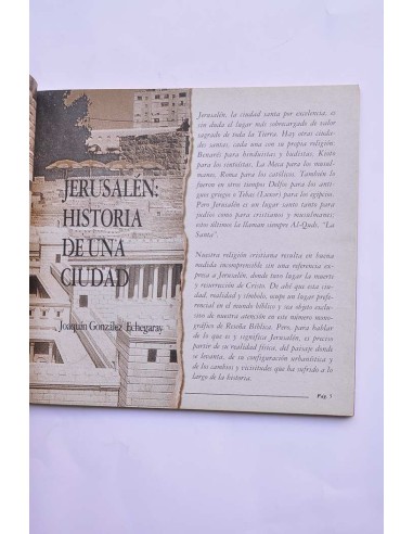 Reseña Bíblica. Invierno 1995, nº 8. Jerusalén