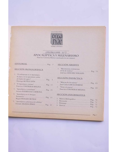 Reseña Bíblica. Otoño 1995, nº 7. Apocalíptica y Milenarismo