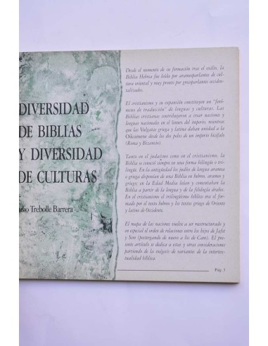 Reseña Bíblica. Otoño 1994, nº 3. Biblia y...