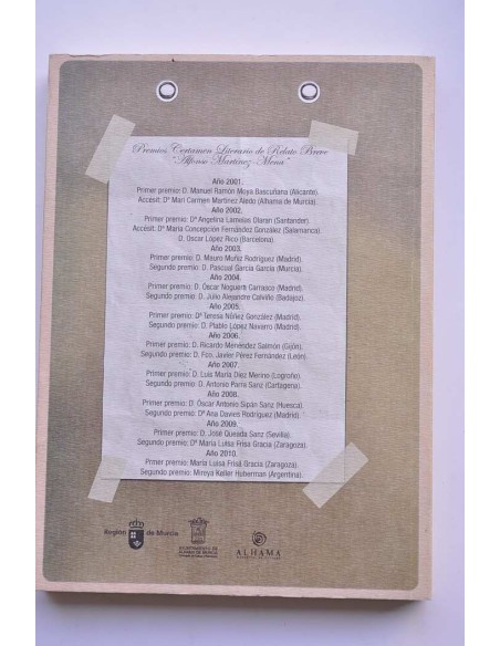 Premios del Certamen Literario de Relato Breve Alfonso Martínez-Mena (2001-2010)