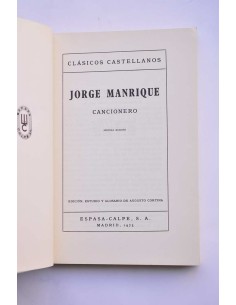 Jorge Manrique. Cancionero 2
