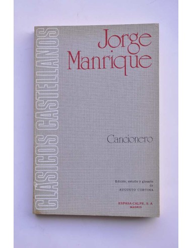 Jorge Manrique. Cancionero