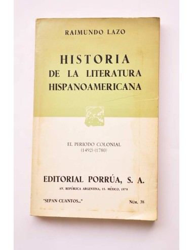Historia de la literatura hispanoamericana. El...