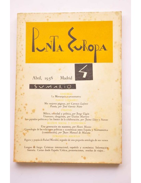 Punta Europa. Nº 4 - Abril, 1956