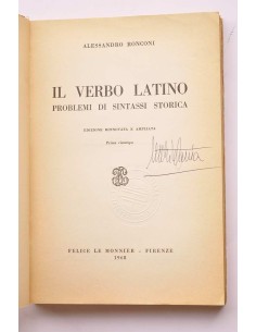 Il verbo latino. Problemi di sintassi storica 2