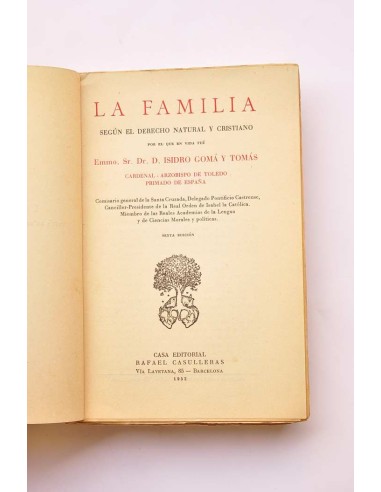 La Familia según el derecho natural y cristiano