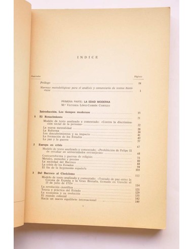 Análisis y comentarios de textos históricos....
