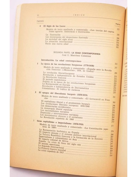 Análisis y comentarios de textos históricos. II. Edad moderna y contemporánea