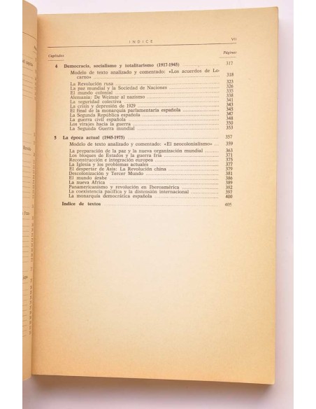 Análisis y comentarios de textos históricos. II. Edad moderna y contemporánea