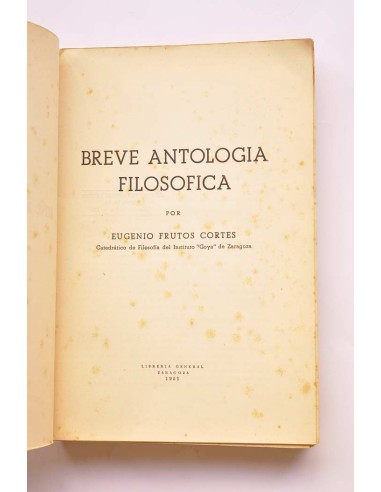 Breve antología filosófica