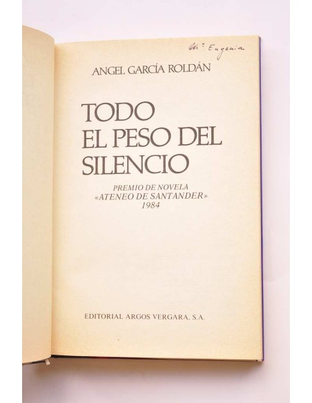 Todo el peso del silencio