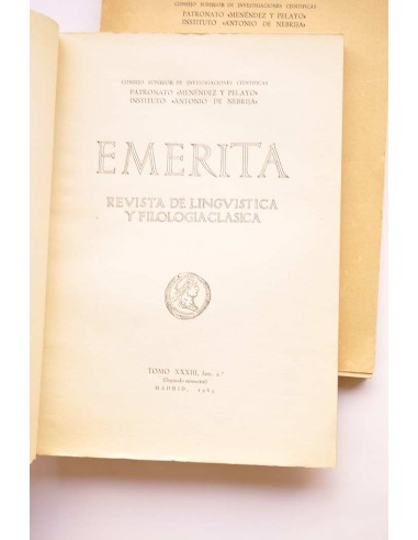 Emerita. Revista de lingüística y filología...
