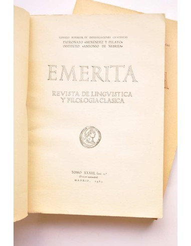 Emerita. Revista de lingüística y filología...