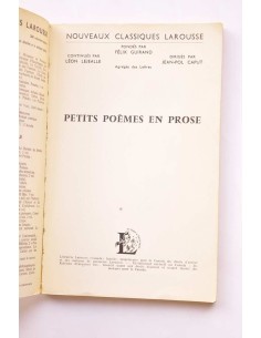 Petits poèmes en prose oeuvers critiques. Extraits 2