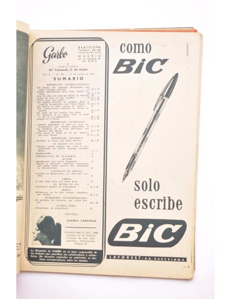 Garbo. Nº Año X., nº 470, 17 marzo 1962