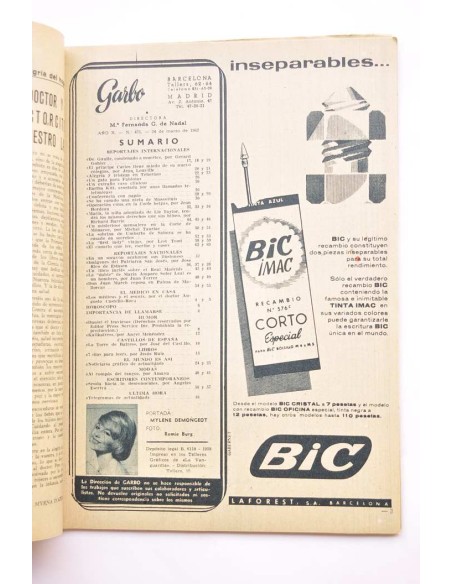 Garbo. Nº Año X., nº 471, 24 marzo 1962