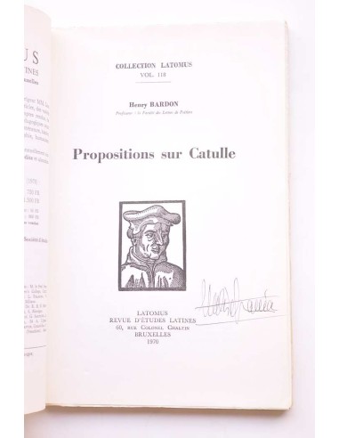 Propositions sur Catulle