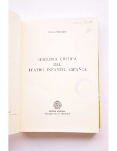 Historia crítica del teatro infantil español 2