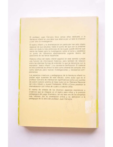 Historia crítica del teatro infantil español