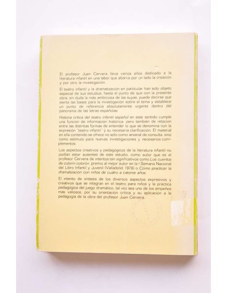Historia crítica del teatro infantil español