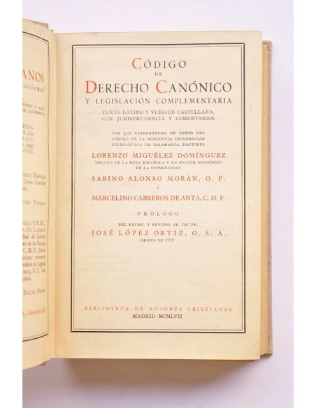 Código de Derecho Canónico y legislación complementaria