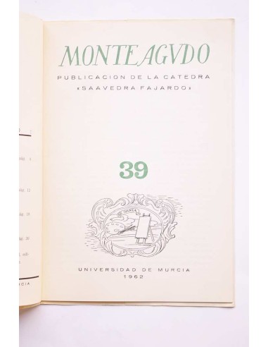 Monteagudo : publicación de la Cátedra Saavedra...