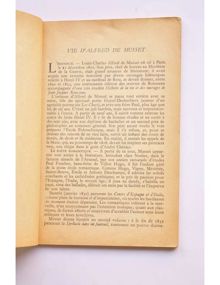 Alfred de Musset. Poésies choisies