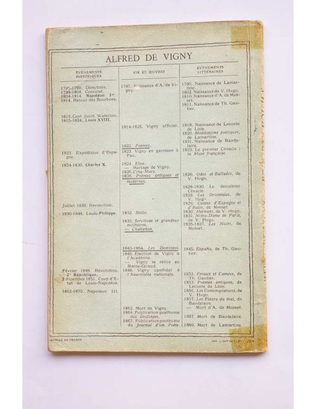 Alfred de Vigny. Poésies choisies