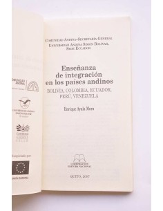 Enseñanza e integración en los países andinos 2