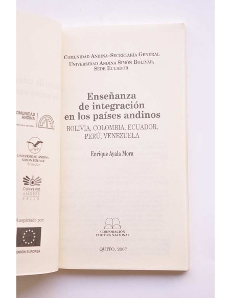 Enseñanza e integración en los países andinos