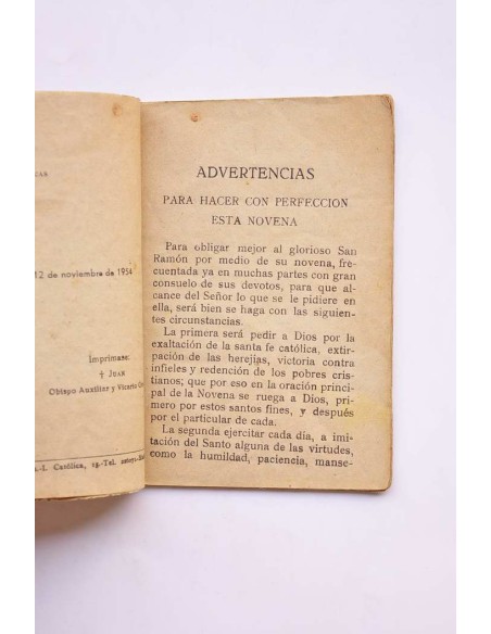 Novena a San Ramón Nonacido