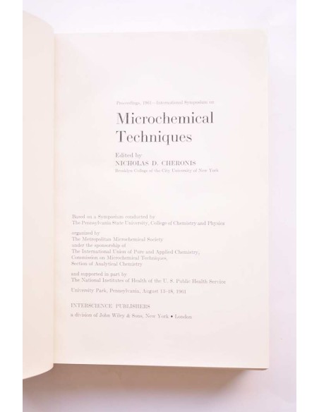Microchemical techniques
