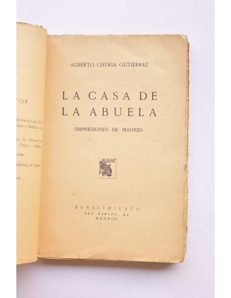 La casa de la abuela : impresiones de Madrid