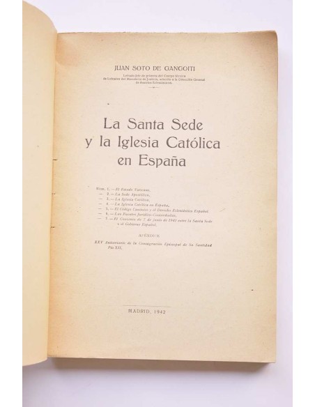 La Santa Sede y La Iglesia Católica en España