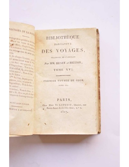 Premier voyage de Cook. Tome III