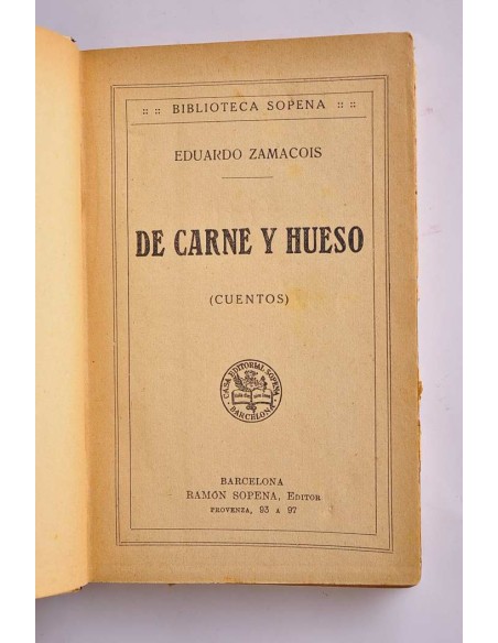 De carne y hueso. Cuentos