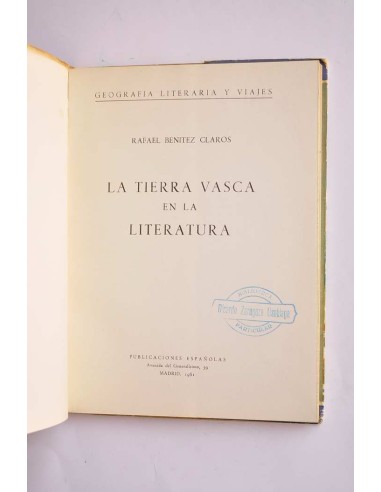 La tierra vasca en la literatura