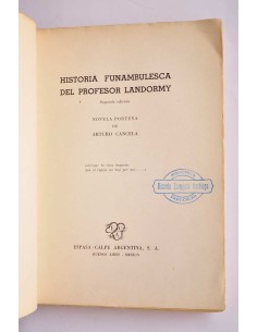Historia funambulesca del profesor Landormy. Novela porteña 2