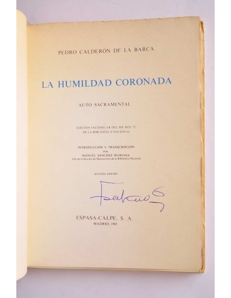 La humildad coronada : auto sacramental