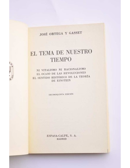 El tema de nuestro tiempo