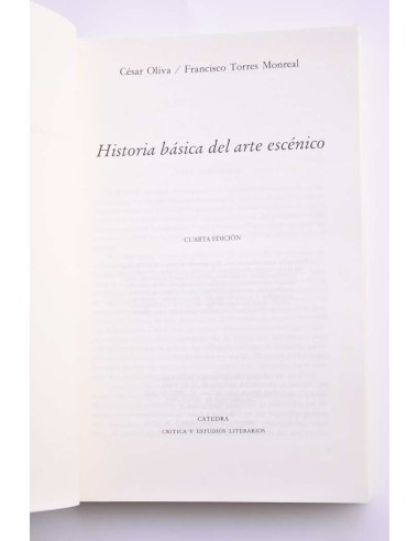 Historia básica del arte escénico