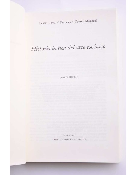 Historia básica del arte escénico